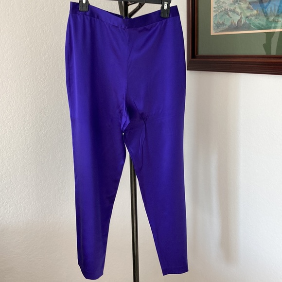 St. John Evening by Marie Gray Silk Pants Size 10 - Picture 3 of 8